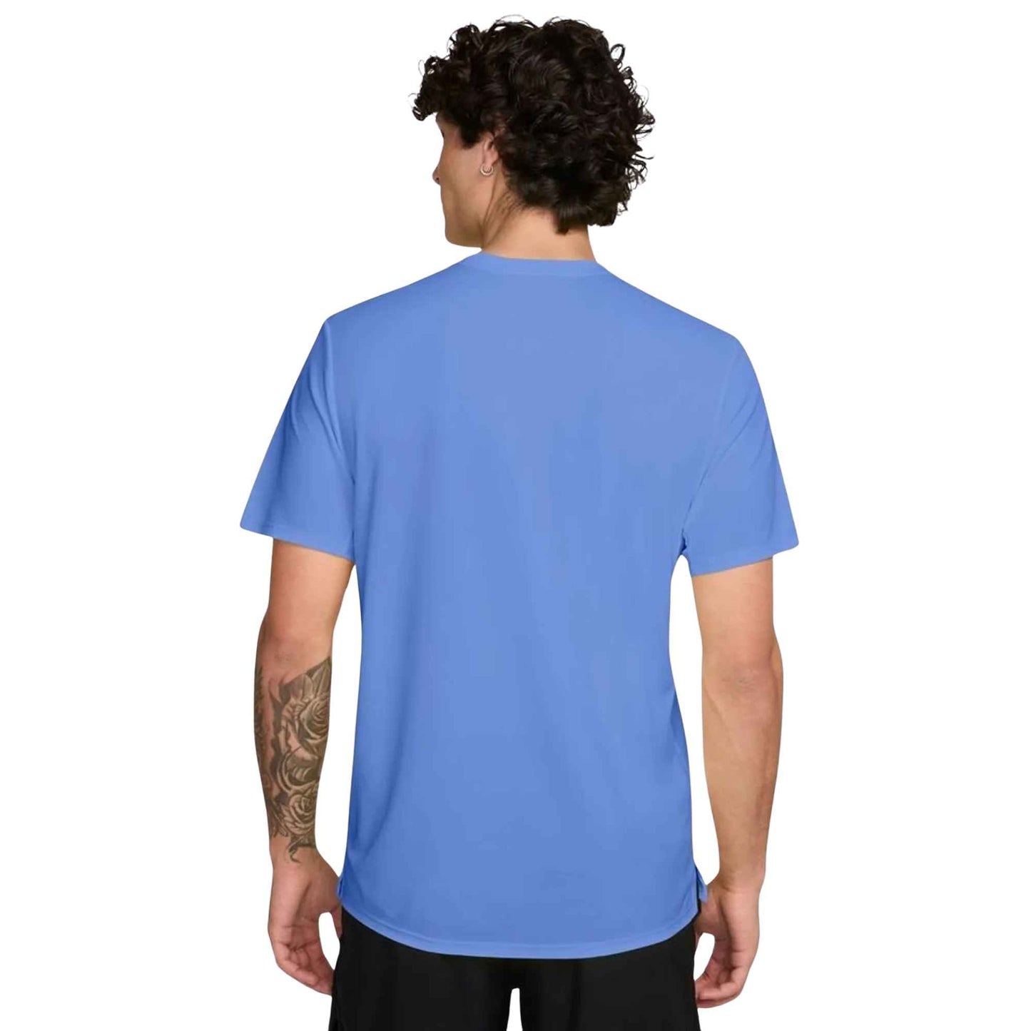 NIKE MEN'S MILER DRI-FIT UV PROTECTION SHORT-SLEEVE RUNNING TOP