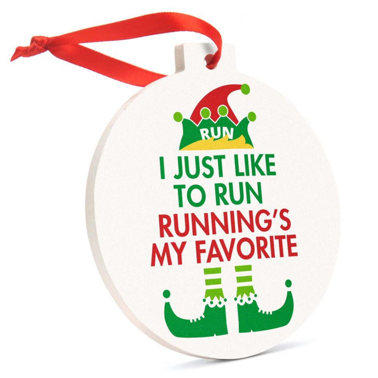 CHALKTALK SPORTS RUNNING ROUND CERAMIC ORNAMENT