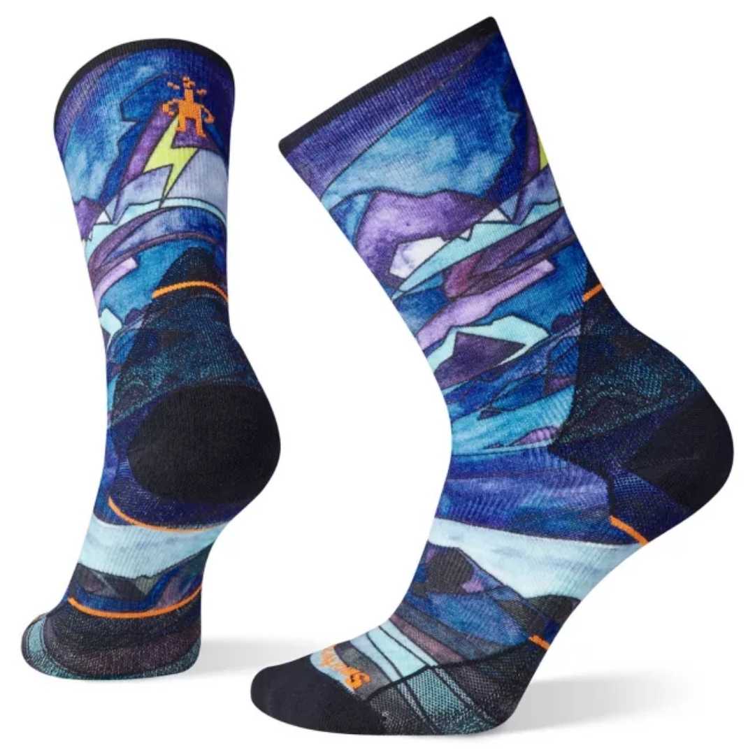 SMARTWOOL WOMEN'S ATHLETE EDITION RUN PRINT CREW SOCK