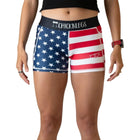 CHICKNLEGS WOMEN'S USA 3" COMPRESSION SHORTS
