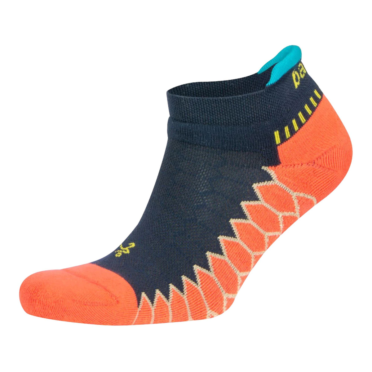 Balega Silver Sock in Neon Coral/Ink