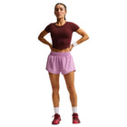 NIKE WOMEN'S ONE DRI-FIT MID-RISE 3" BRIEF-LINED SHORTS
