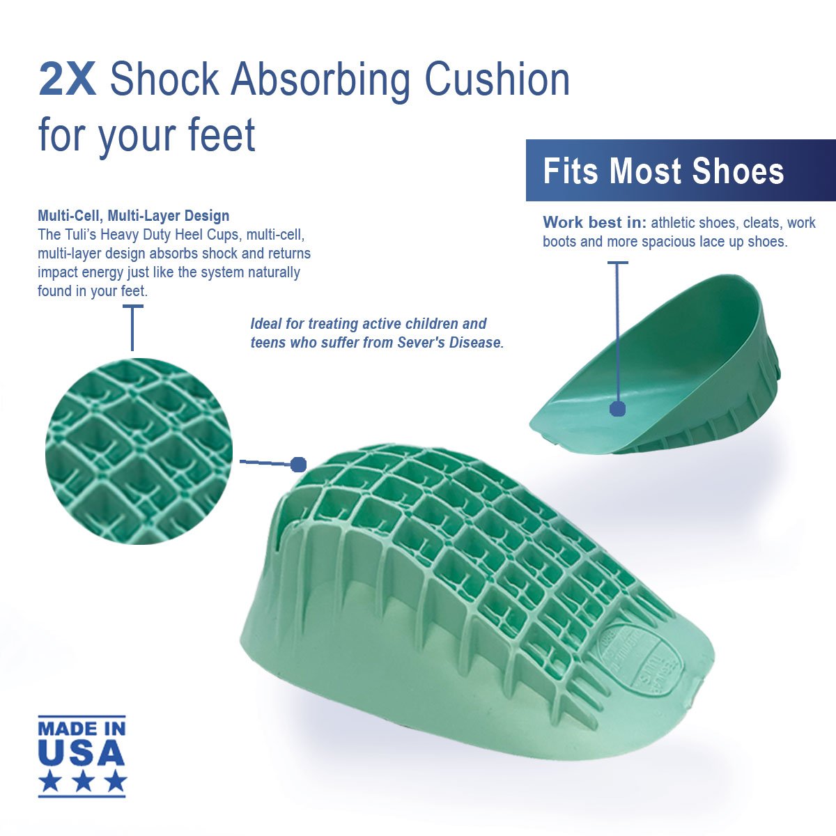 MEDI-DYNE HEAVY DUTY HEEL CUPS
