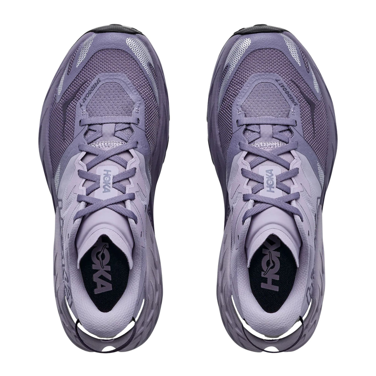 HOKA Speedgoat 7 women's trail running shoe in Mellow Lilac/Purple Fog, alternate view
