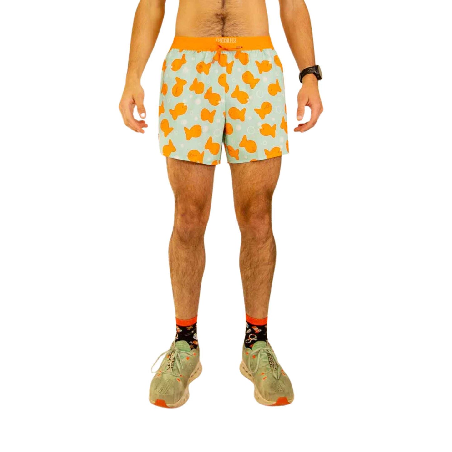 CHICKNLEGS MEN'S 5" DS RUNNING SHORTS