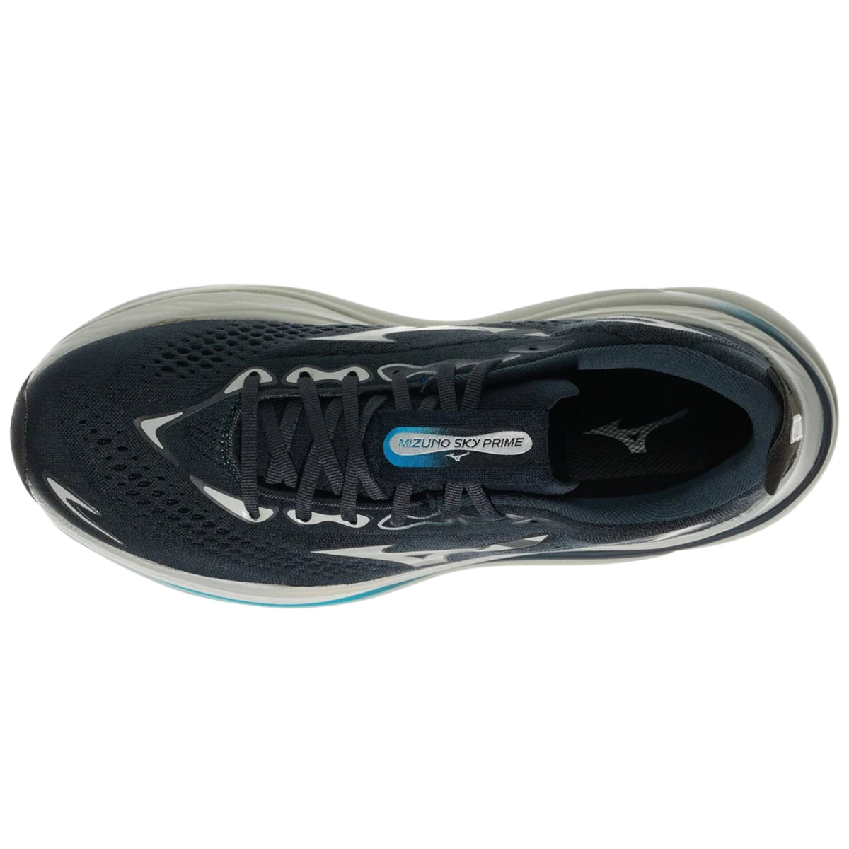 Mizuno Sky Prime men's road running shoe in Vulcan/Mirage Grey, alternate view
