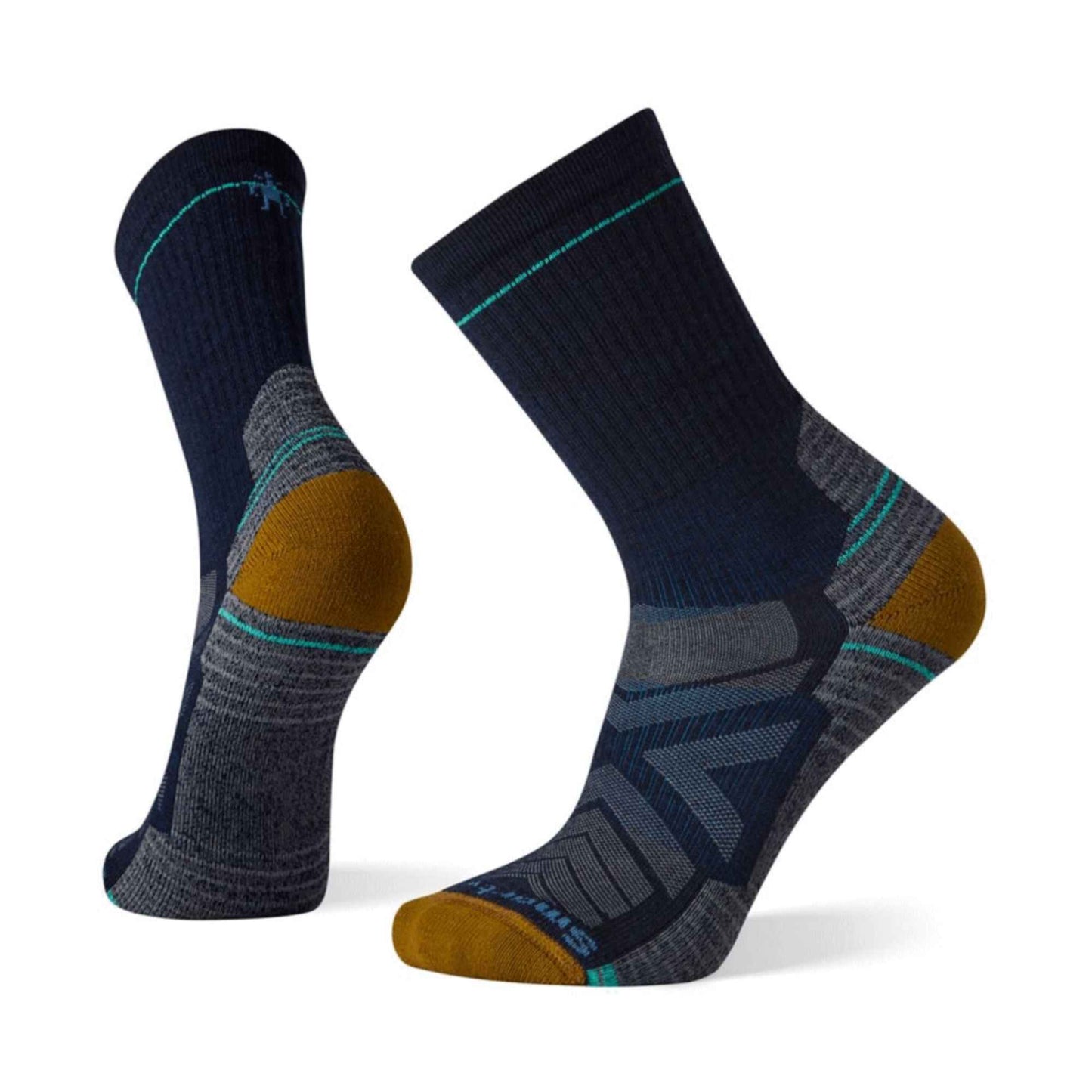 SMARTWOOL HIKE LIGHT CUSHION STRIPED MID CREW SOCKS