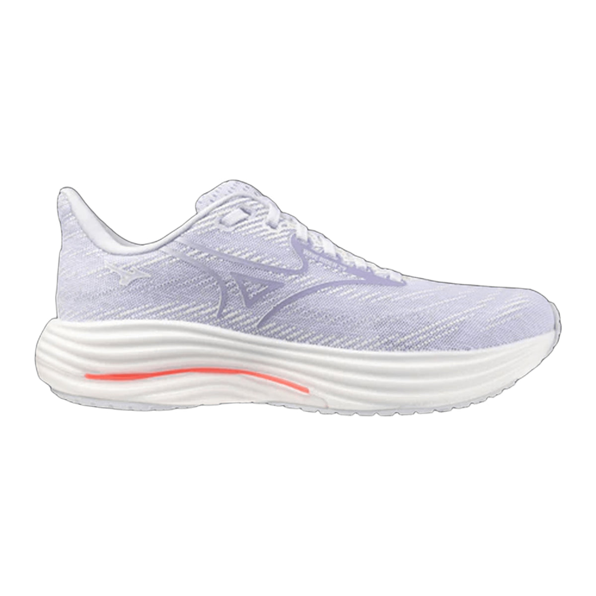 Mizuno Wave Rider 29 women's road running shoe in White/Icelandic Blue