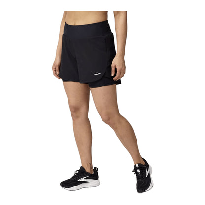 BROOKS WOMEN'S CHASER 5" 2-IN-1 SHORT 2.0