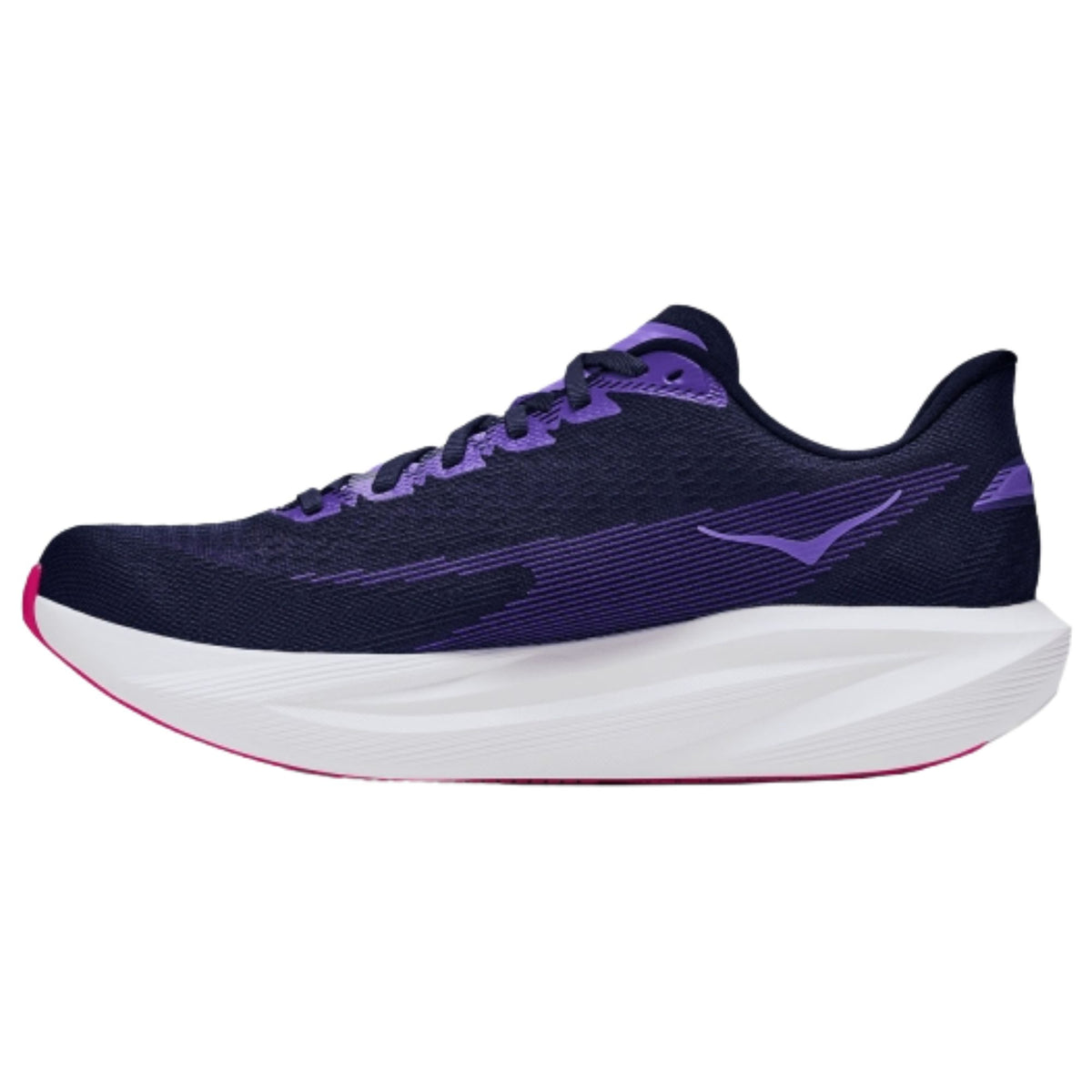HOKA Mach 7 men's running shoe in Carbon Black/Cosmic Purple, alternate view