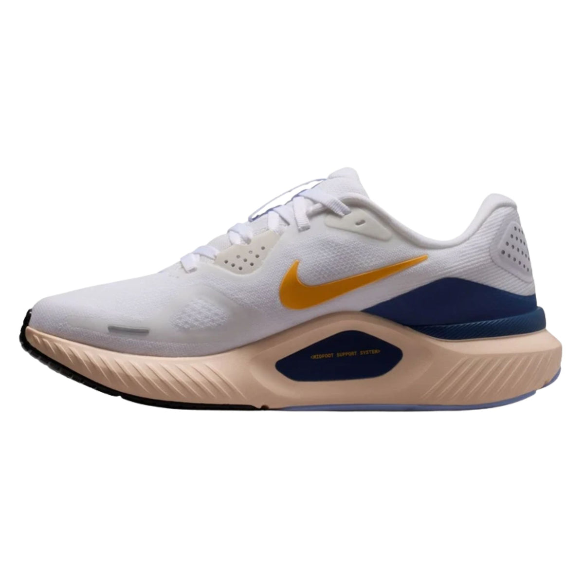 Nike Structure 26 women's stability running shoe in White/Aluminum/Mystic Navy/Sundial, alternate view