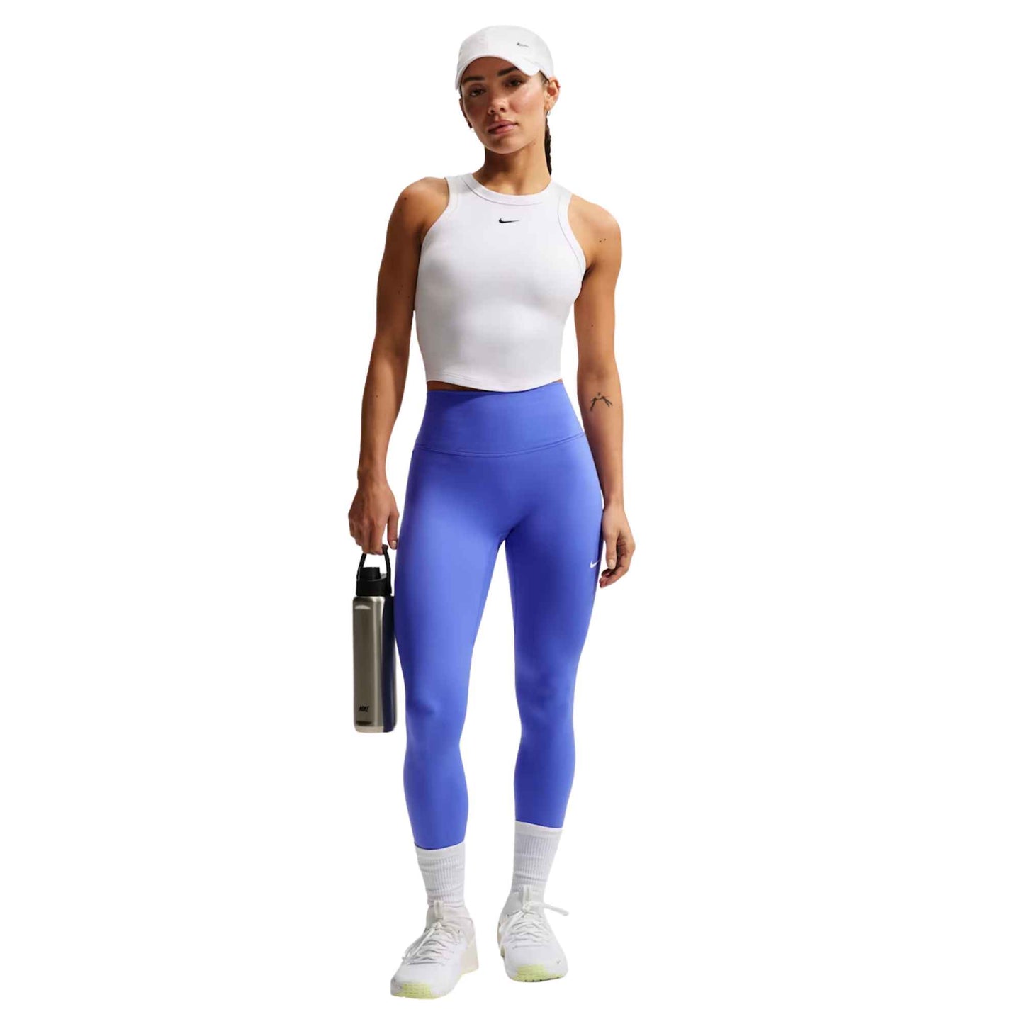 NIKE WOMEN'S ONE FITTED DRI-FIT CROPPED TANK TOP