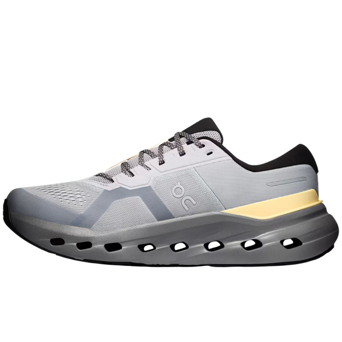On Cloudrunner 3 men's stability running shoe in Platinum/Squash, alternate view