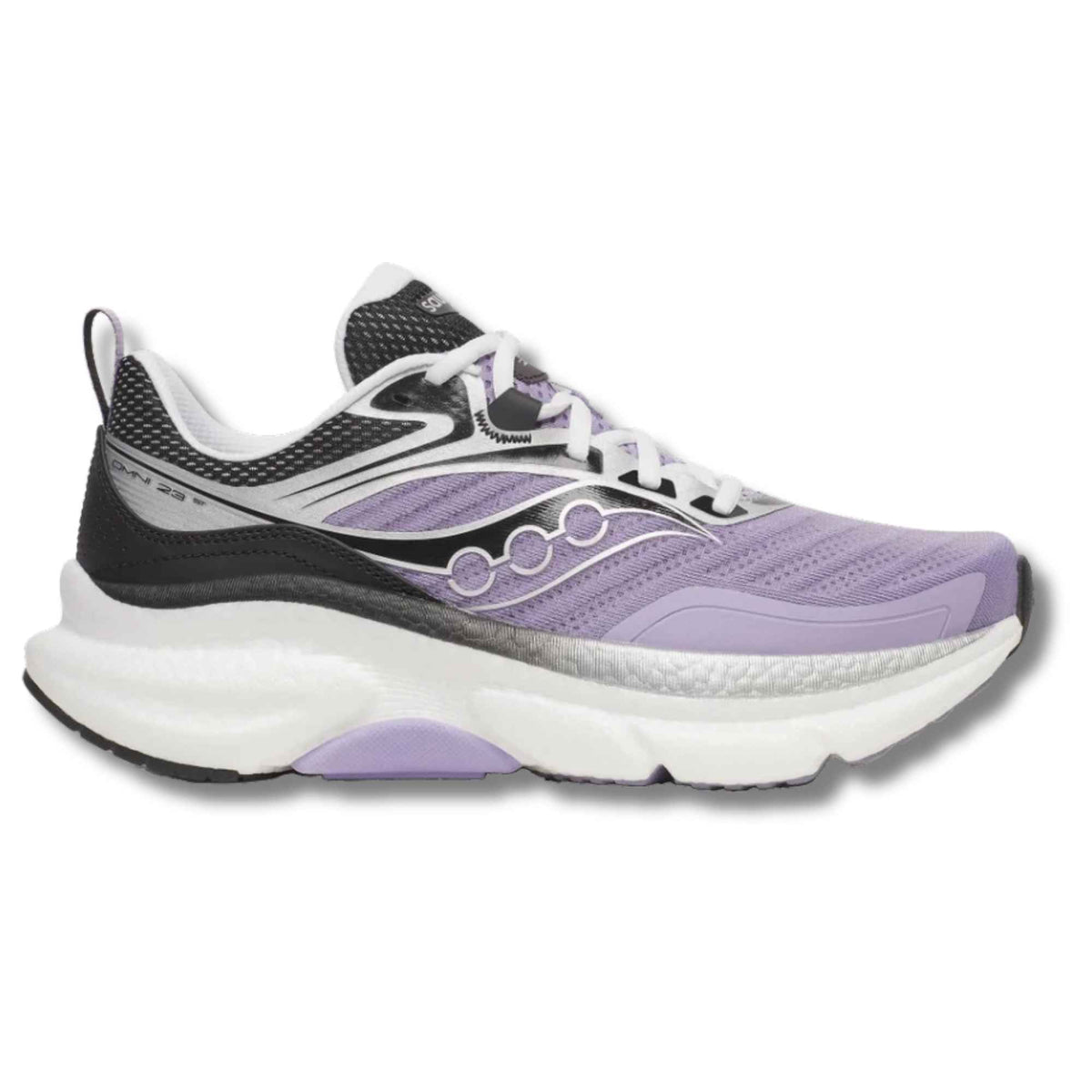 Saucony Omni 23 ST women's stability running shoe in Haze/Black