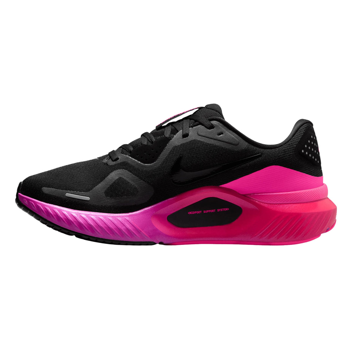 Nike Structure 26 women's stability running shoe in Black/Black/Hyper Pink/Laser Crimson, alternate view