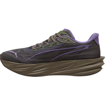 PUMA Deviate Pure Nitro men's road running shoe in Shadow Gray/Moss Veil/Matte Bronze, alternate view