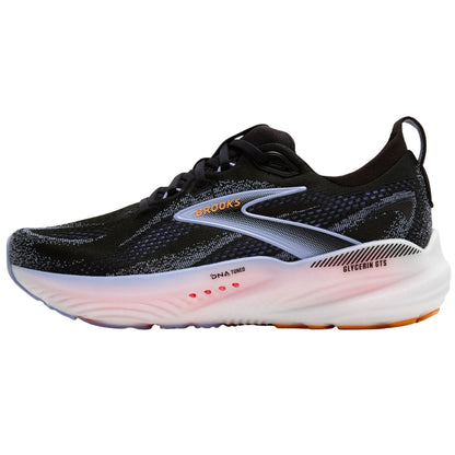 Brooks Glycerin GTS 22 women's stability running shoe in Black/Blue Heron/Orange, alternate view