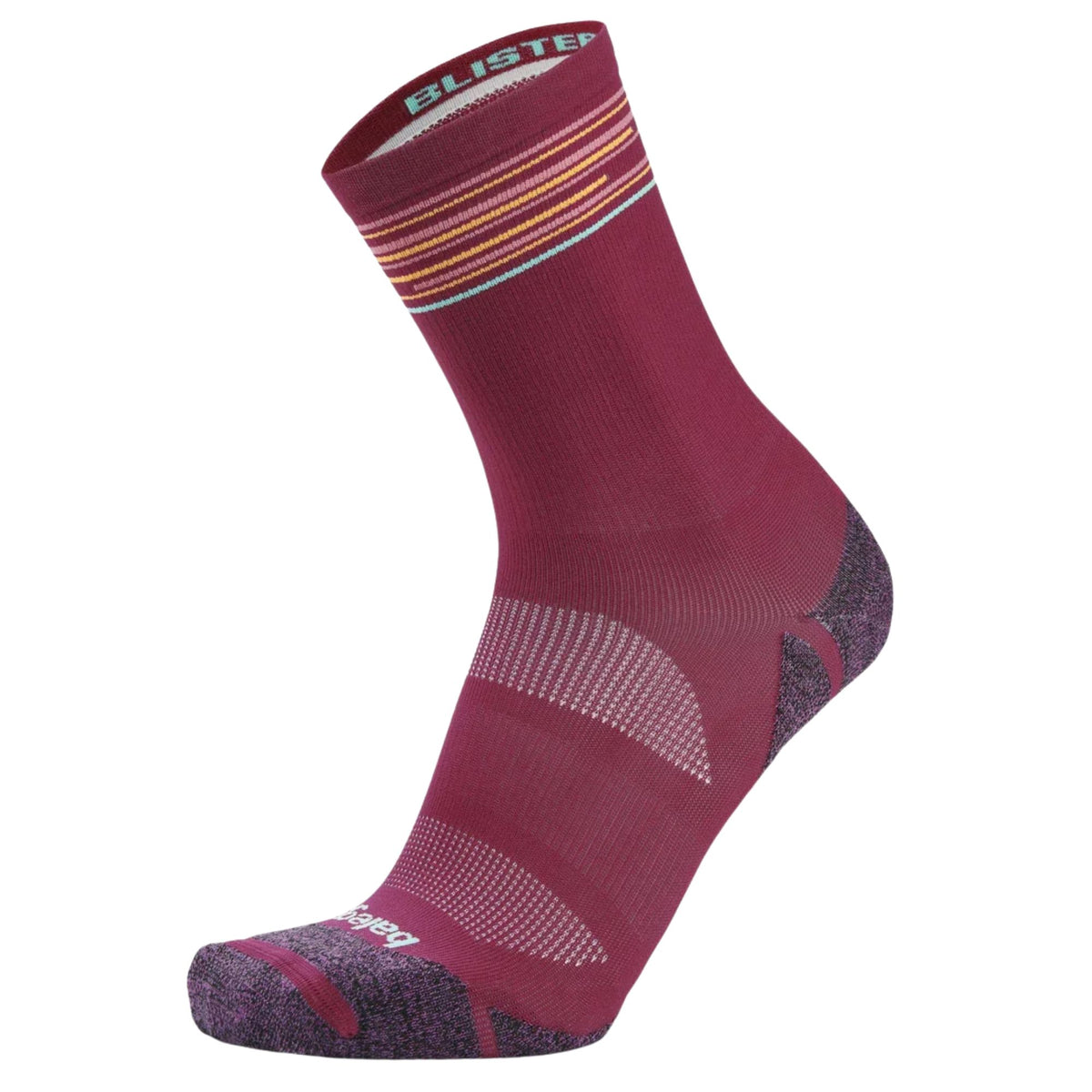 Balega Blister Resist Light Mini Crew Sock in Wildberry/Oriole