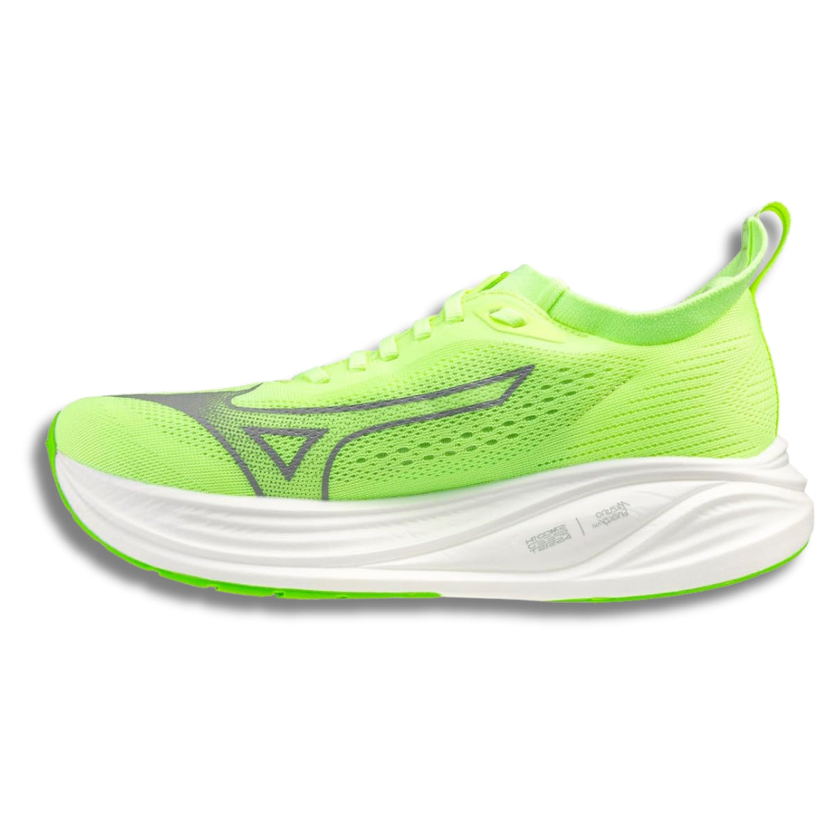 Mizuno Neo Zen 2 women's road running shoe in Lime Pulp/Ultimate Grey, alternate view