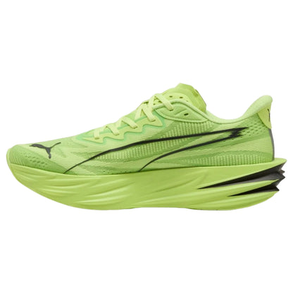 PUMA Deviate Pure Nitro men's road running shoe in Sunny Lime/Puma Black, alternate view