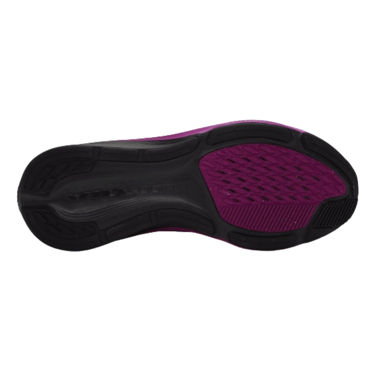 Nike Pegasus 42 women's road running shoe in Black/Metallic Silver/Vivid Purple, alternate view
