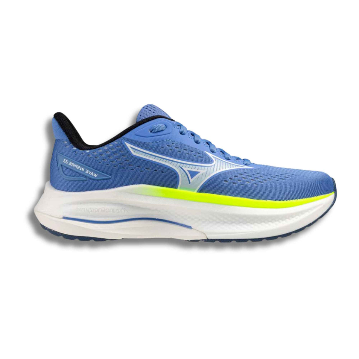 Mizuno Wave Inspire 22 Wide women's stability running shoe in Ultramarine/White