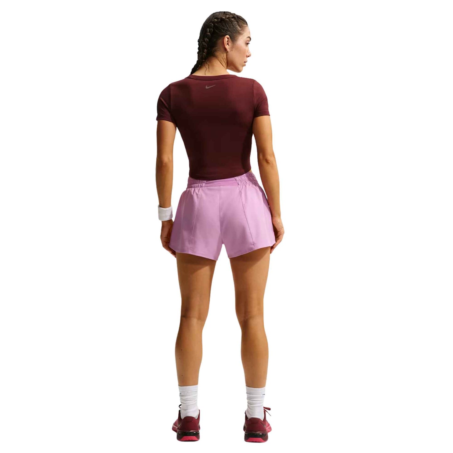 NIKE WOMEN'S ONE DRI-FIT MID-RISE 3" BRIEF-LINED SHORTS