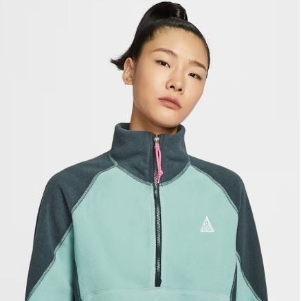 NIKE WOMEN'S ACG "WOLF TREE" 1/2-ZIP TOP