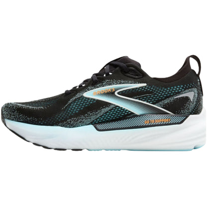 Brooks Glycerin GTS 22 men's stability running shoe in Black/Atomizer/Blazing Orange, alternate view