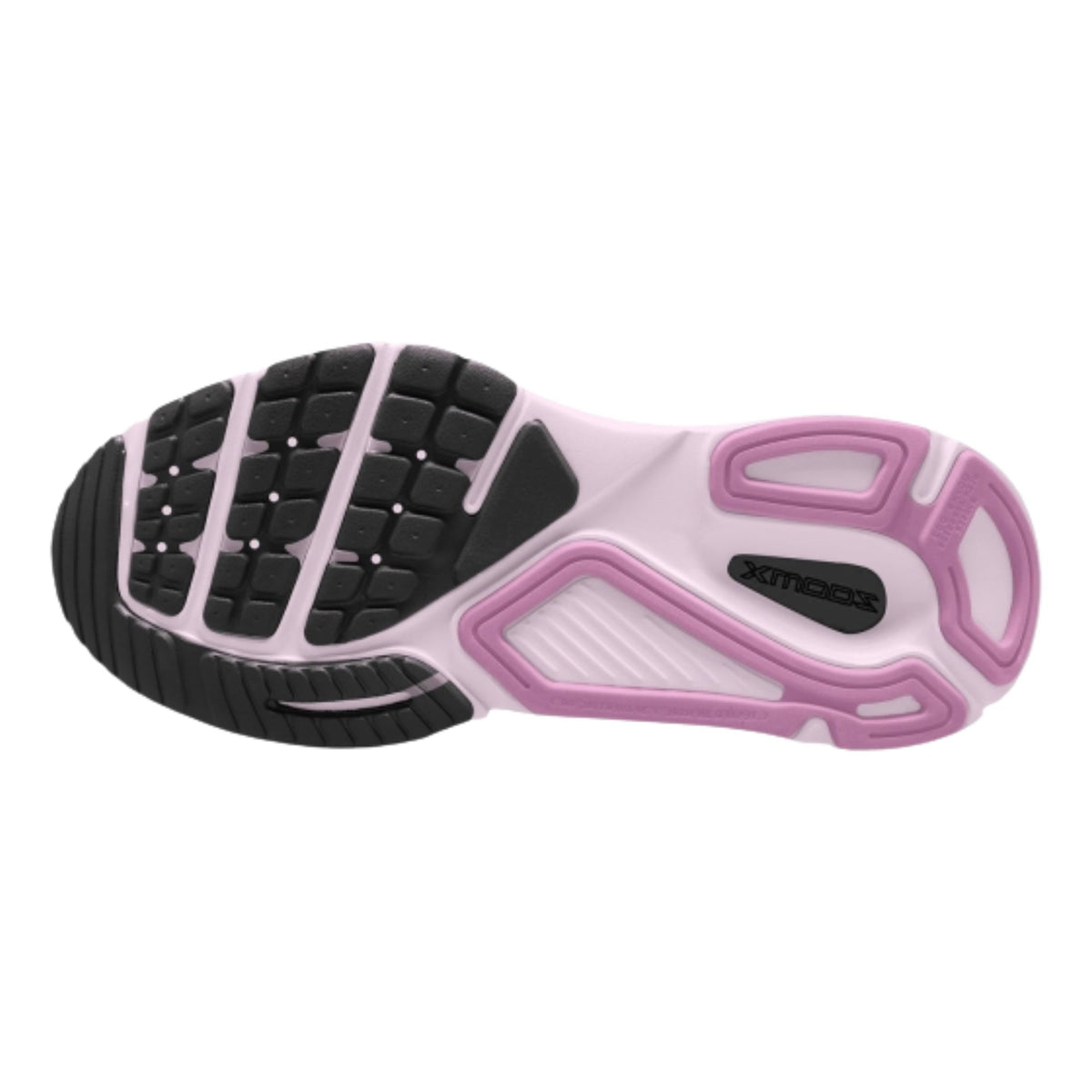 Nike Structure Plus women's stability running shoe in White/Metallic Silver/Black, alternate view