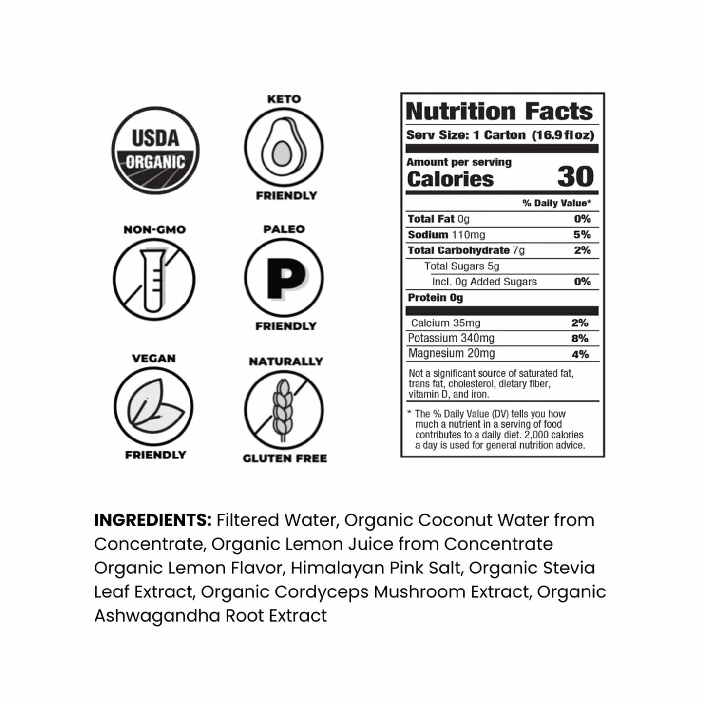 NOOMA ORGANIC SPORTS DRINKS - 16.9 OZ