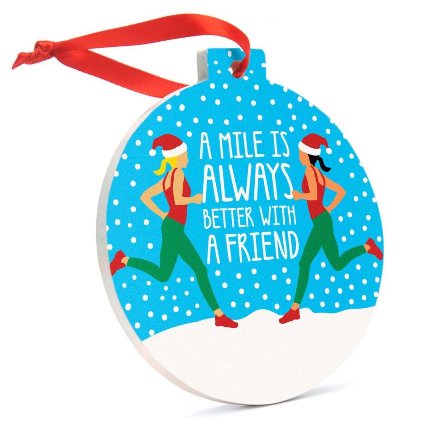 CHALKTALK SPORTS RUNNING ROUND CERAMIC ORNAMENT