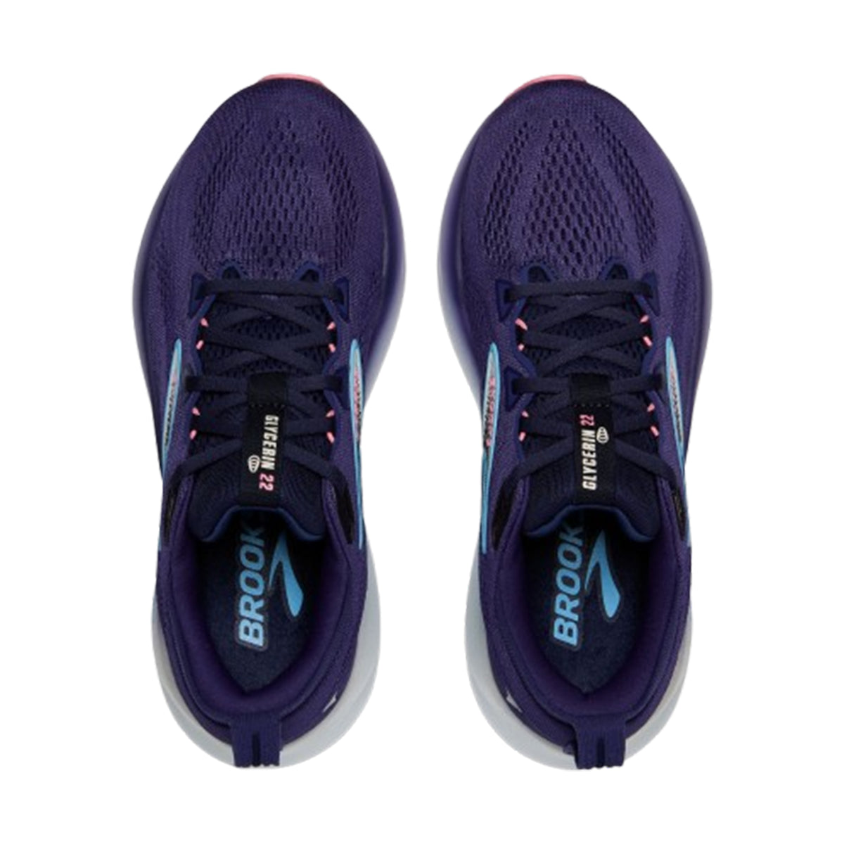 Brooks Glycerin 22 women's road running shoe in Blue Ribbon/Peacoat/Dianthus, alternate view