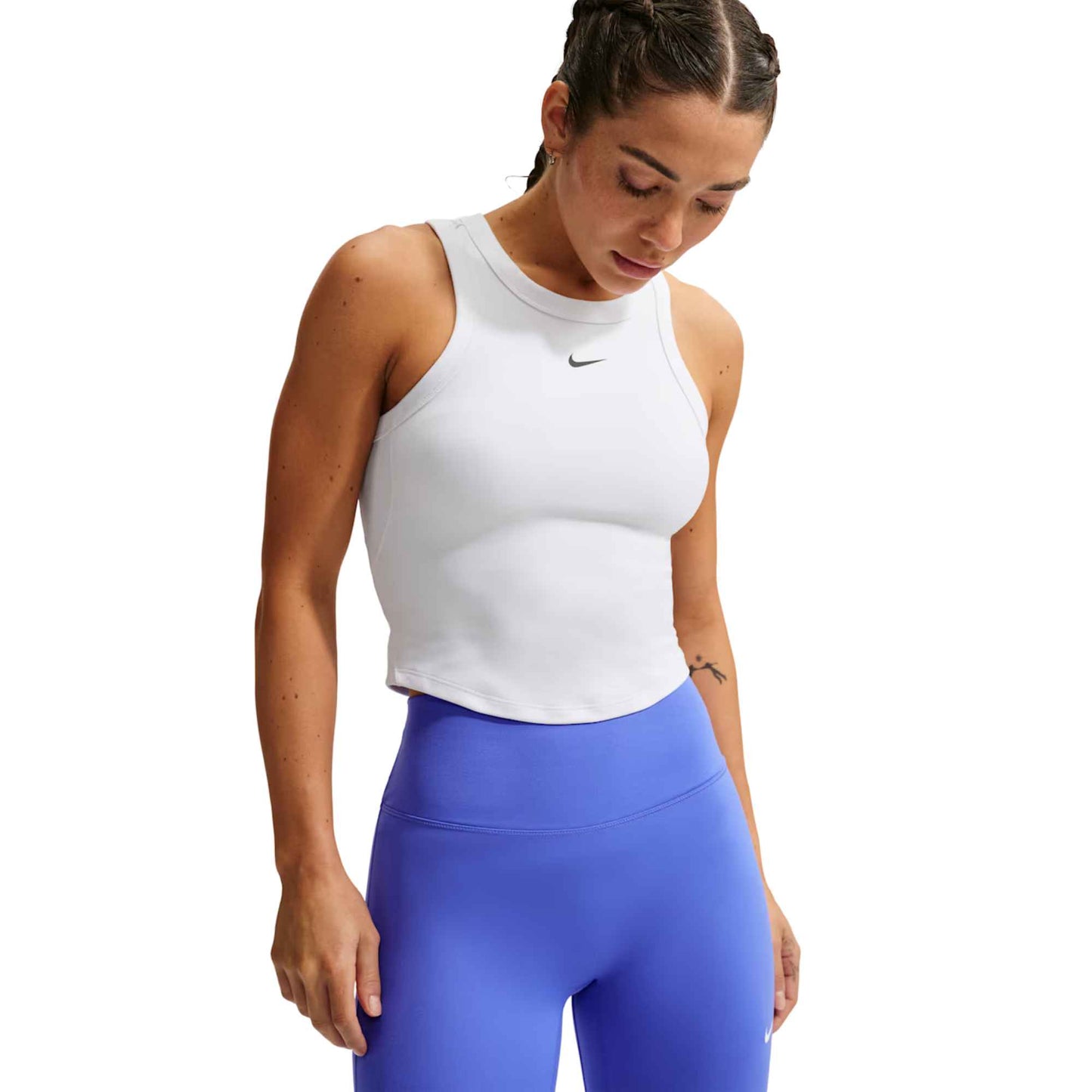 NIKE WOMEN'S ONE FITTED DRI-FIT CROPPED TANK TOP