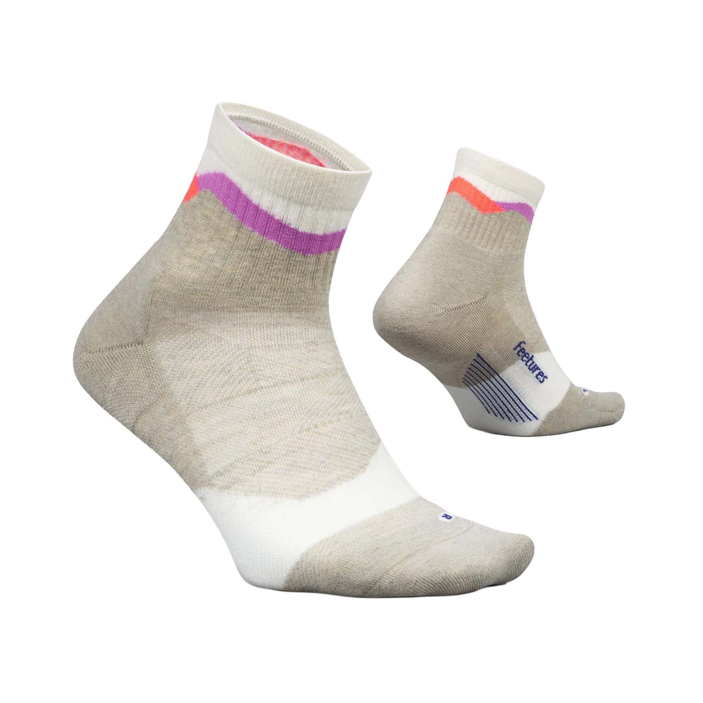 FEETURES TRAIL MAX CUSHION QUARTER SOCK