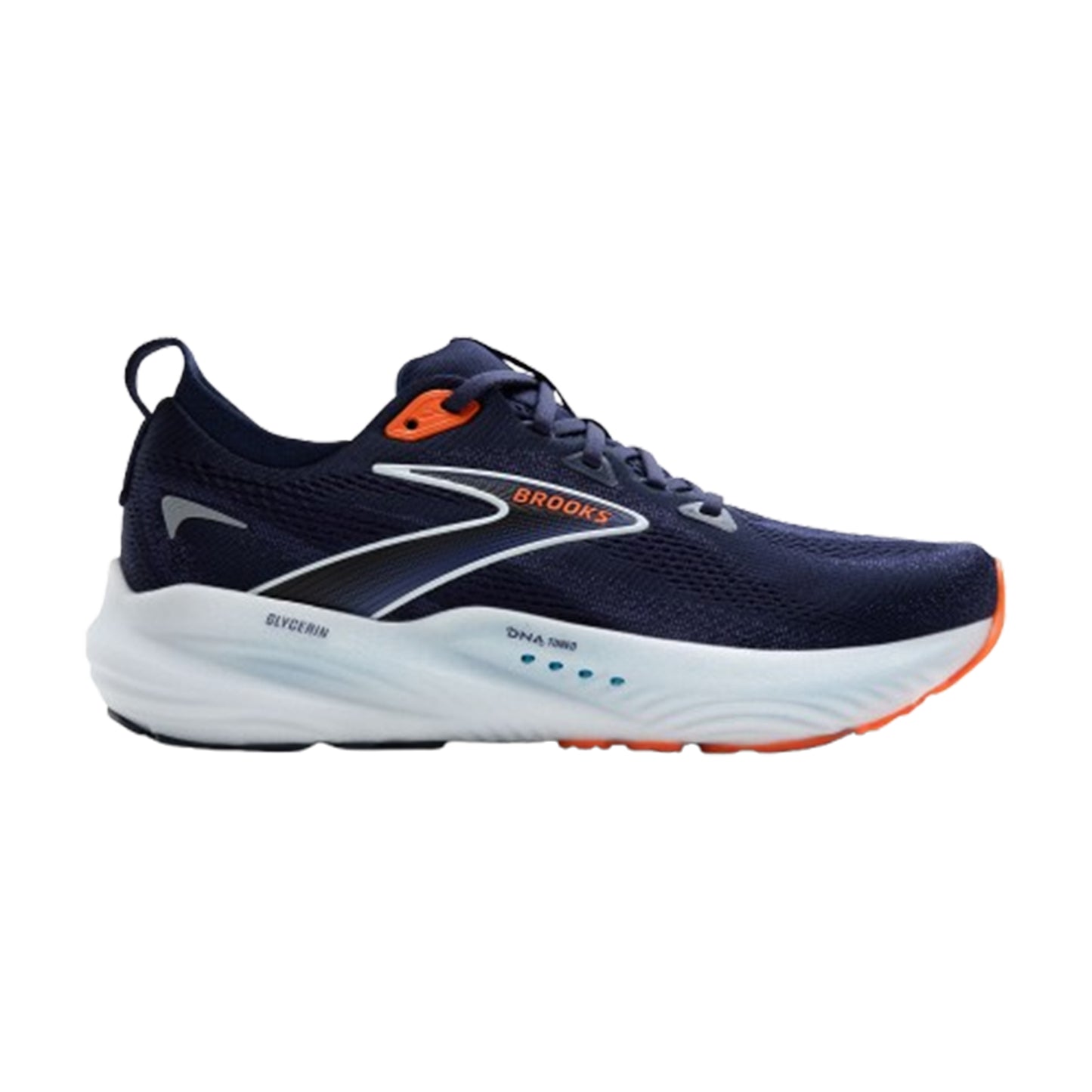 BROOKS MEN'S GLYCERIN 22 - PEACOAT/BLUE RIBBON/ORANGE (494) - 15