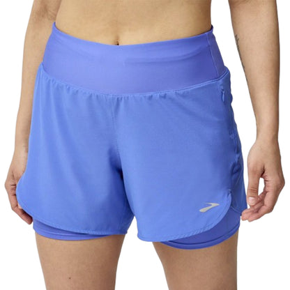 BROOKS WOMEN'S CHASER 5" 2-IN-1 SHORT 2.0