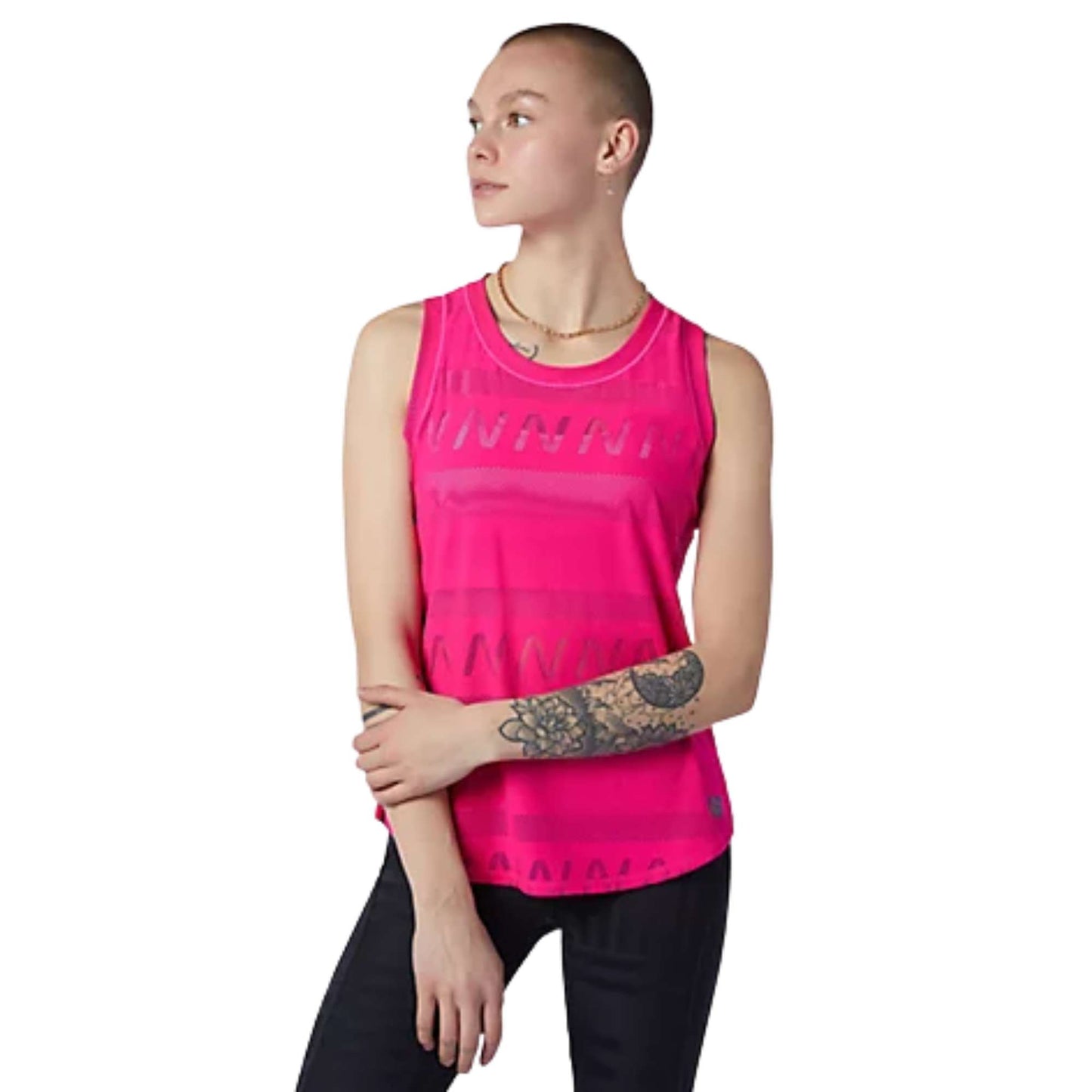 NEW BALANCE WOMEN'S Q SPEED FUEL JACQUARD TANK