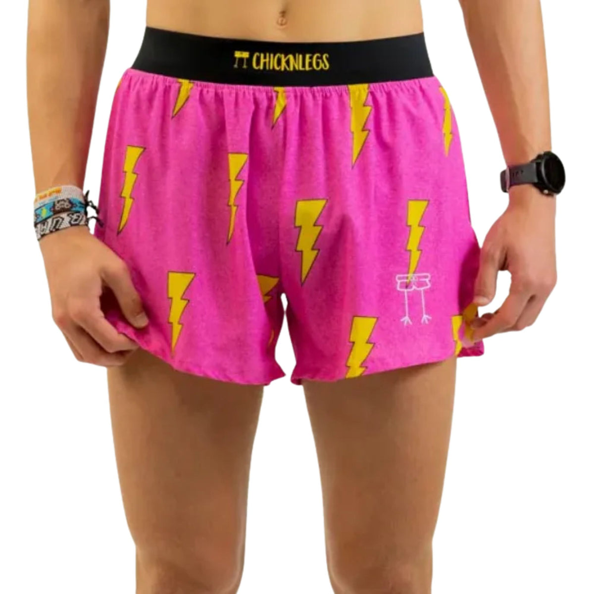 CHICKNLEGS MEN'S 4" SPLIT SHORT