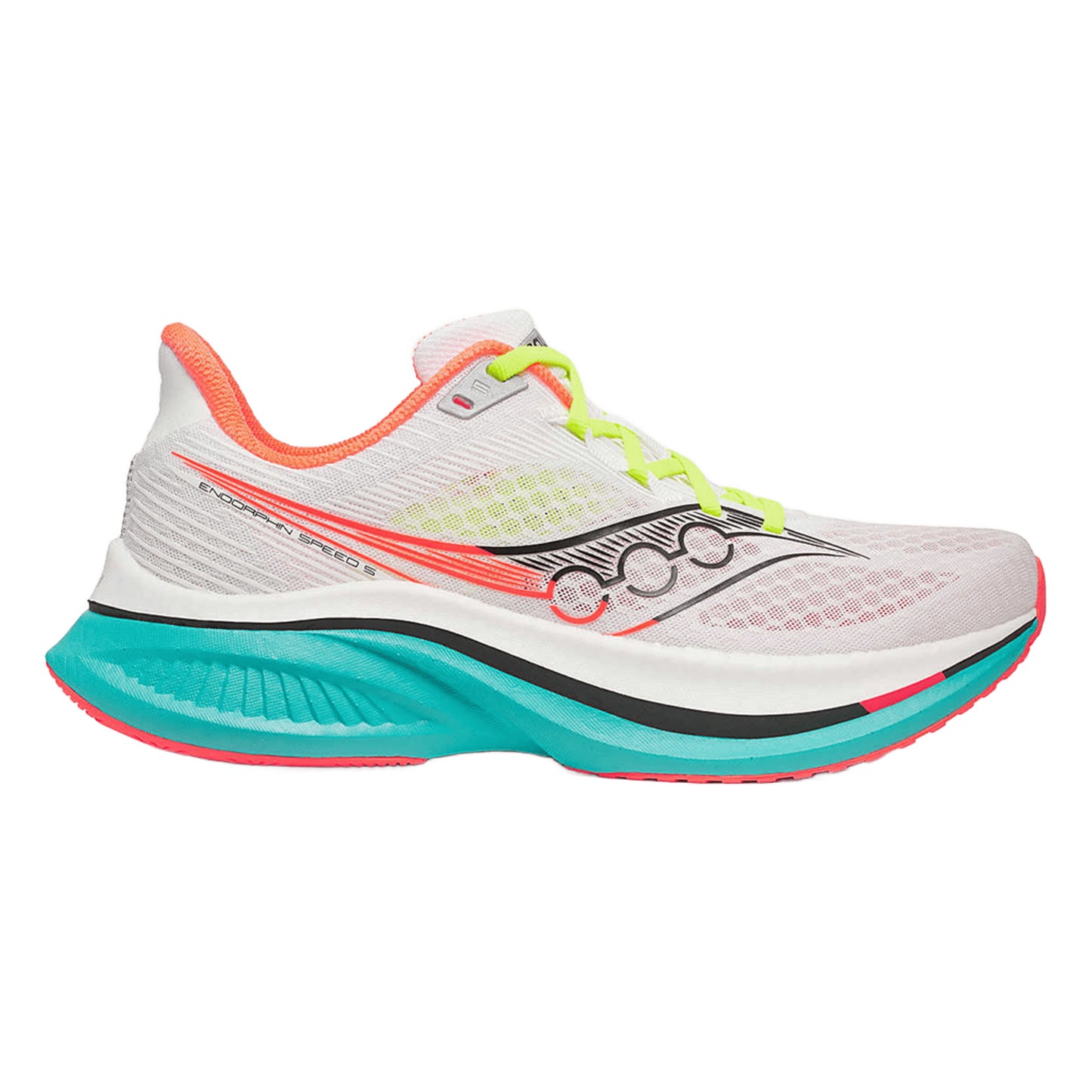 SAUCONY MEN'S ENDORPHIN SPEED 5 - WHITE/MUTANT (97) - 15