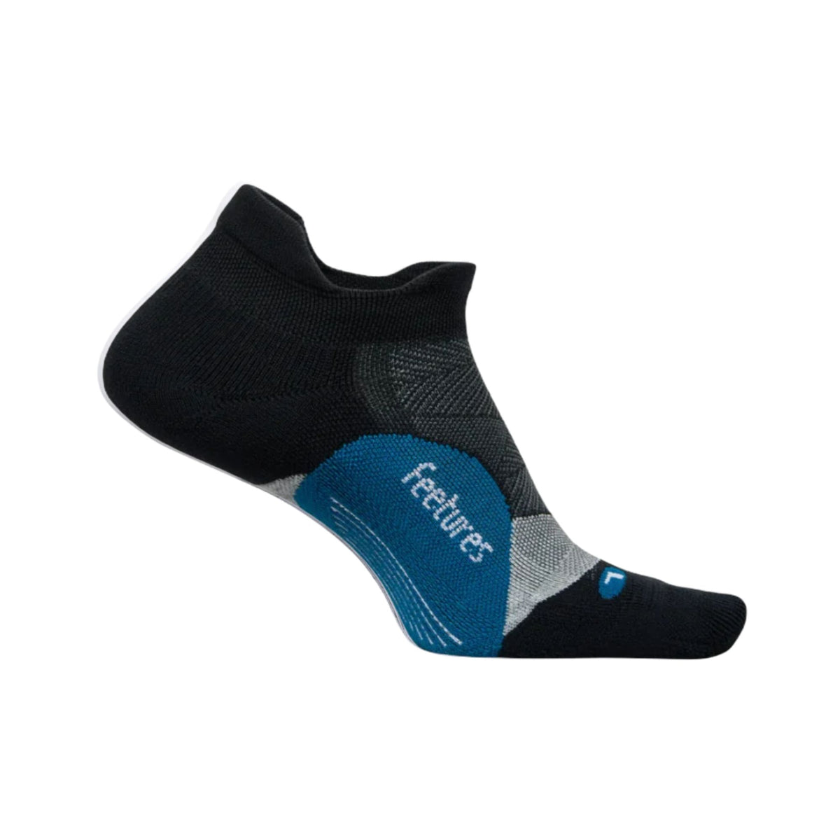 Feetures Elite Light Cushion No Show Sock in Black Sea