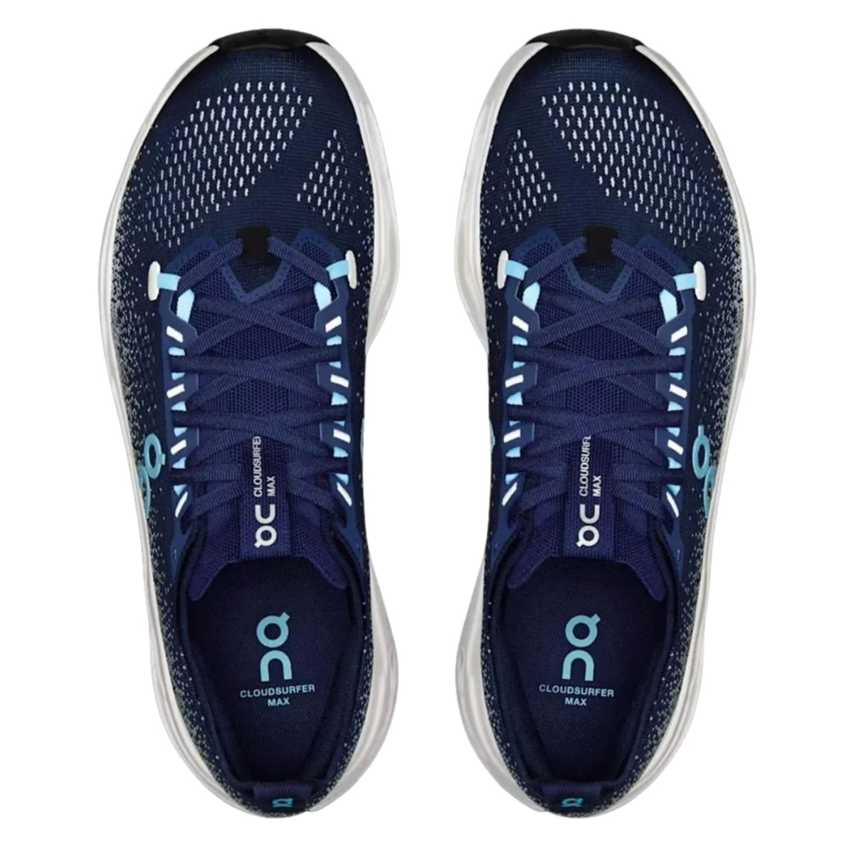 On Cloudsurfer Max men's road running shoe in Midnight/Ivory, alternate view