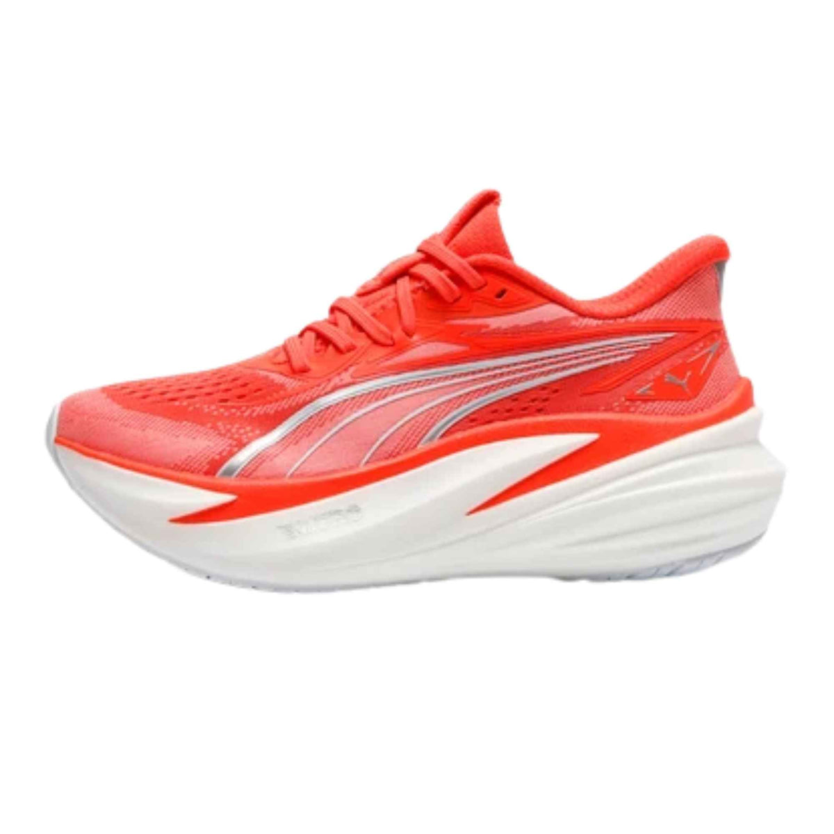 PUMA MagMax Nitro 2 women's road running shoe in Red Glamour/Puma Silver, alternate view
