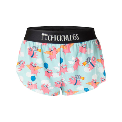 CHICKNLEGS WOMEN'S 1.5" SPLIT SHORTS