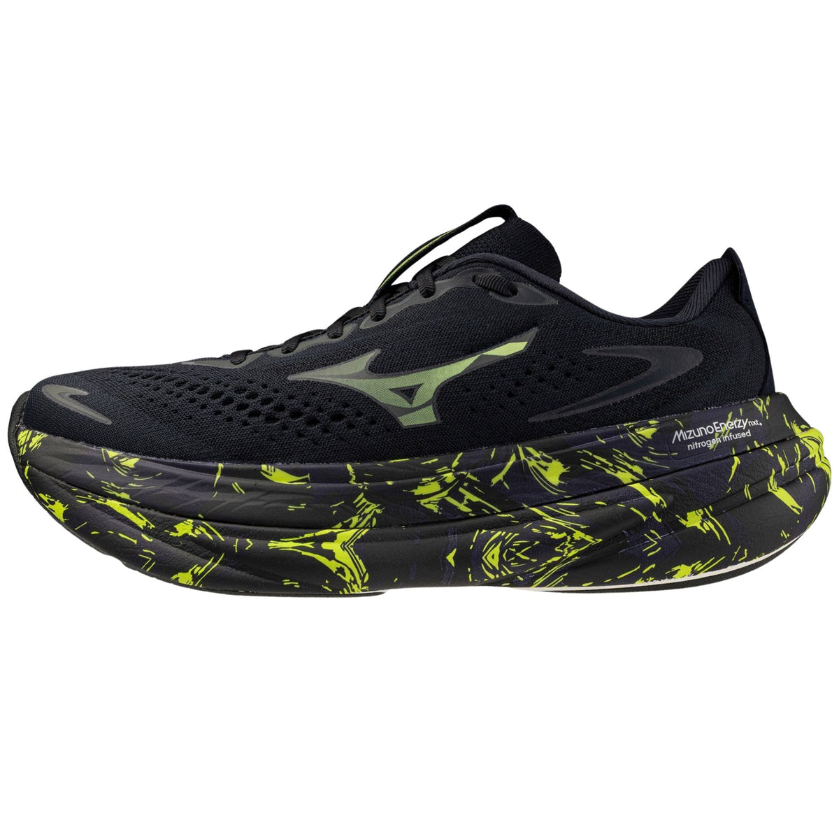 Mizuno Sky Prime men's road running shoe in Vulcan/Grossular Green, alternate view