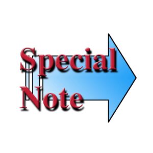 Special Note