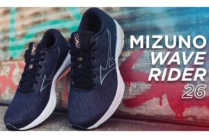 Mizuno Wave Rider 26 can be found at The Running Well Store.