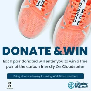 Donate Old Shoes and Win Free On Running Shoes