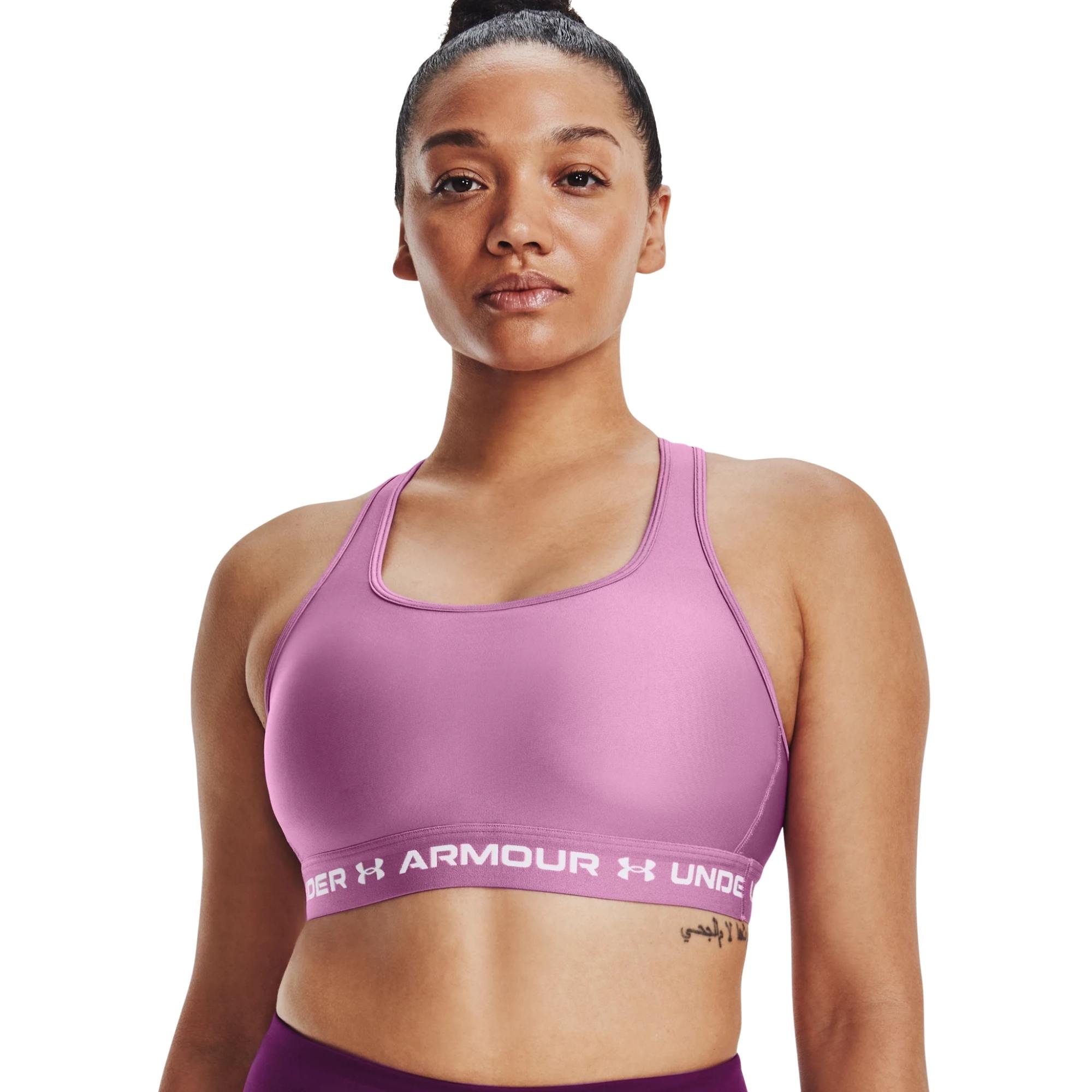 Under Armour Women's Mid Keyhole Sports Bra : : Clothing