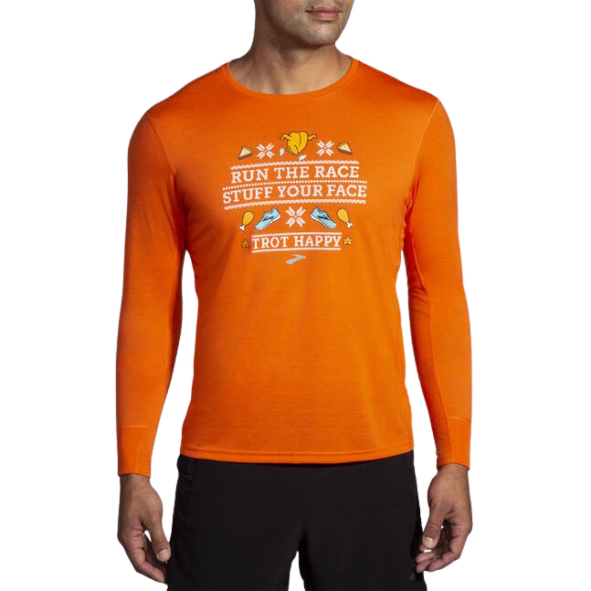BROOKS MEN'S DISTANCE GRAPHIC LONG SLEEVE  The Running Well Store – Running  Shoe Store in Kansas City